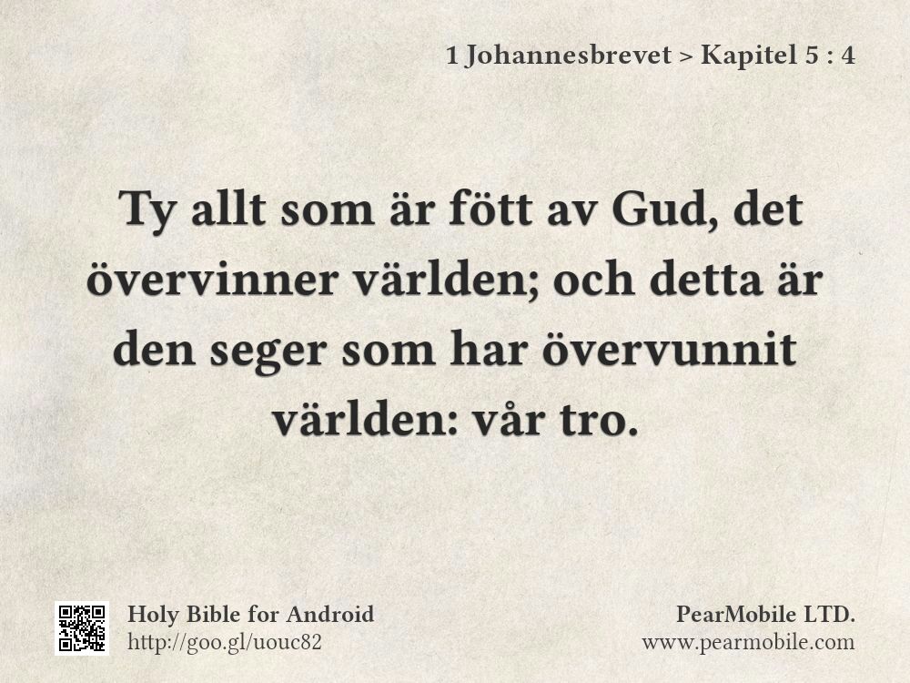 1 Johannesbrevet, Kapitel 5:4